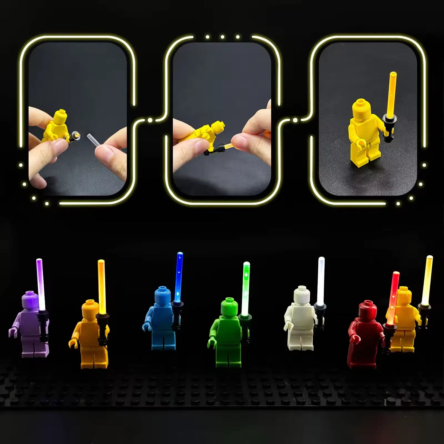 Lightsaber Mini Figures Accessories (7pcs)