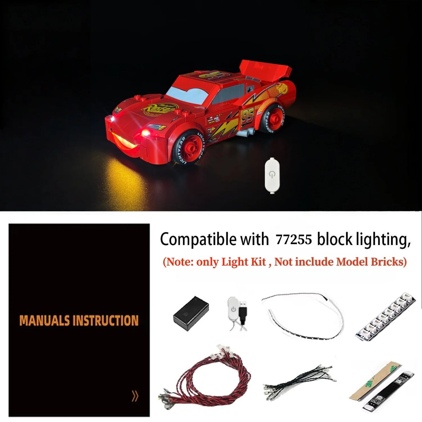 77255 Lightning McQueen Light Kit