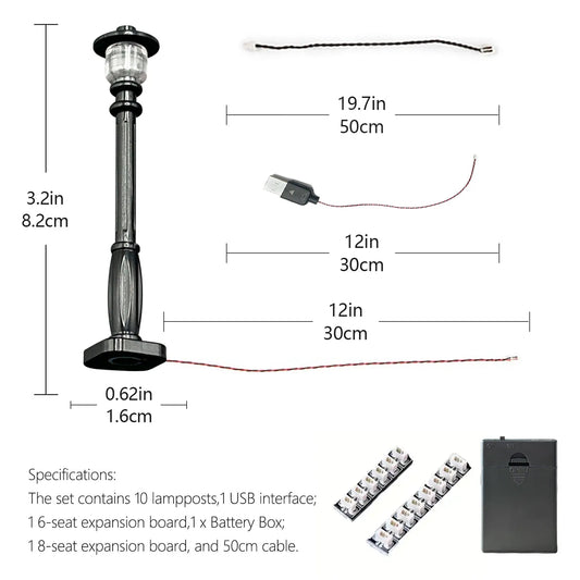 LED City Street Lamp (10pcs)