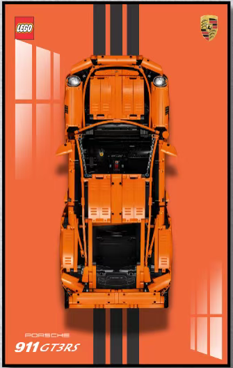 LEGO© Porsche© 911 GT Display