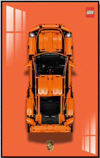 LEGO© Porsche© 911 GT Display