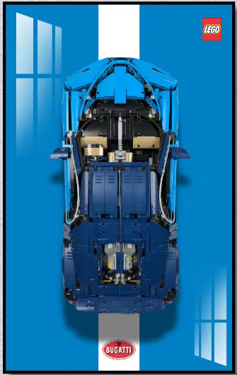 LEGO© Bugatti© Chiron Display