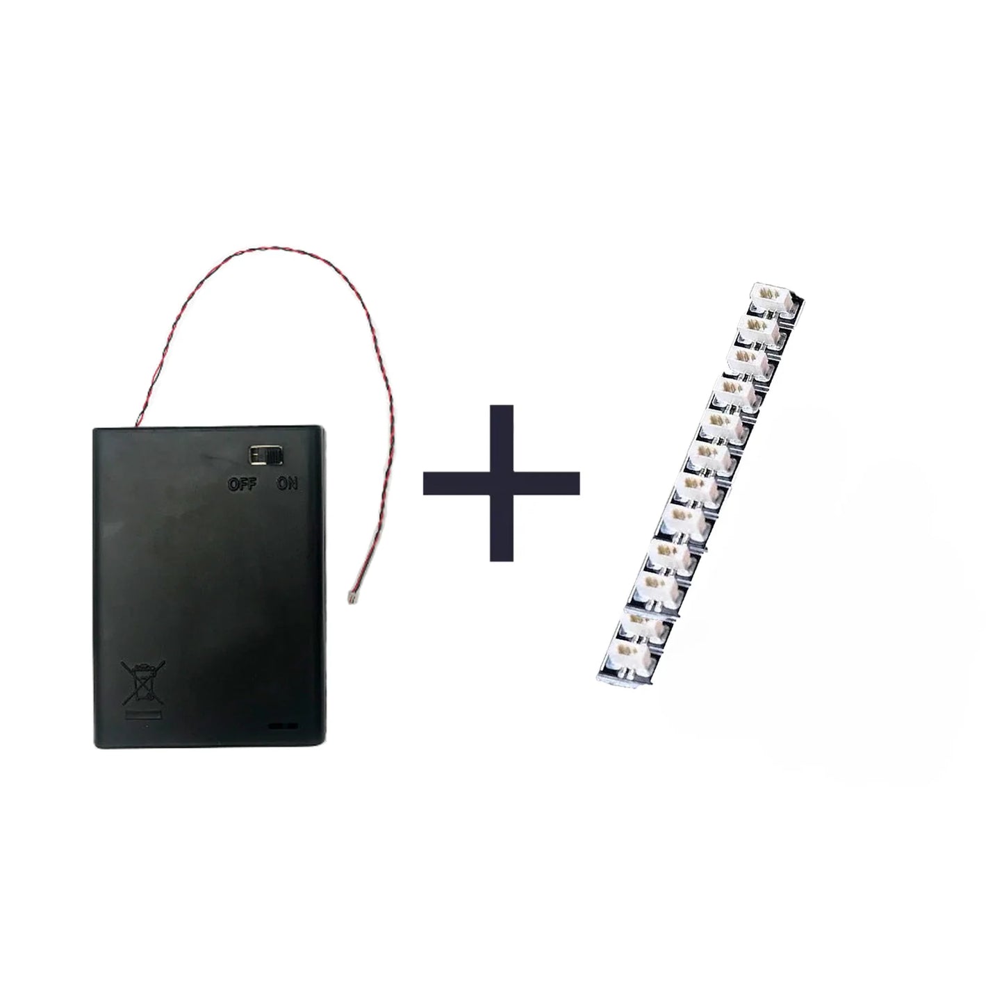 7-Piece Battery Box & Expansion Board Combo for LED Kits