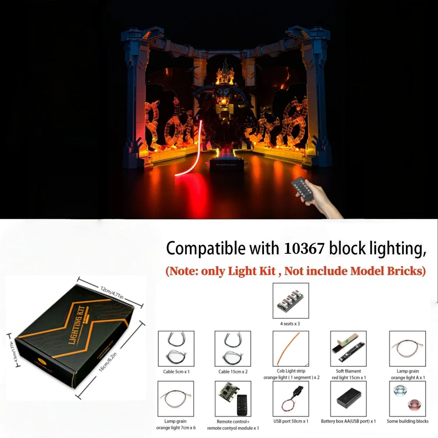 10367 Balrog's Book Nook Light Kit