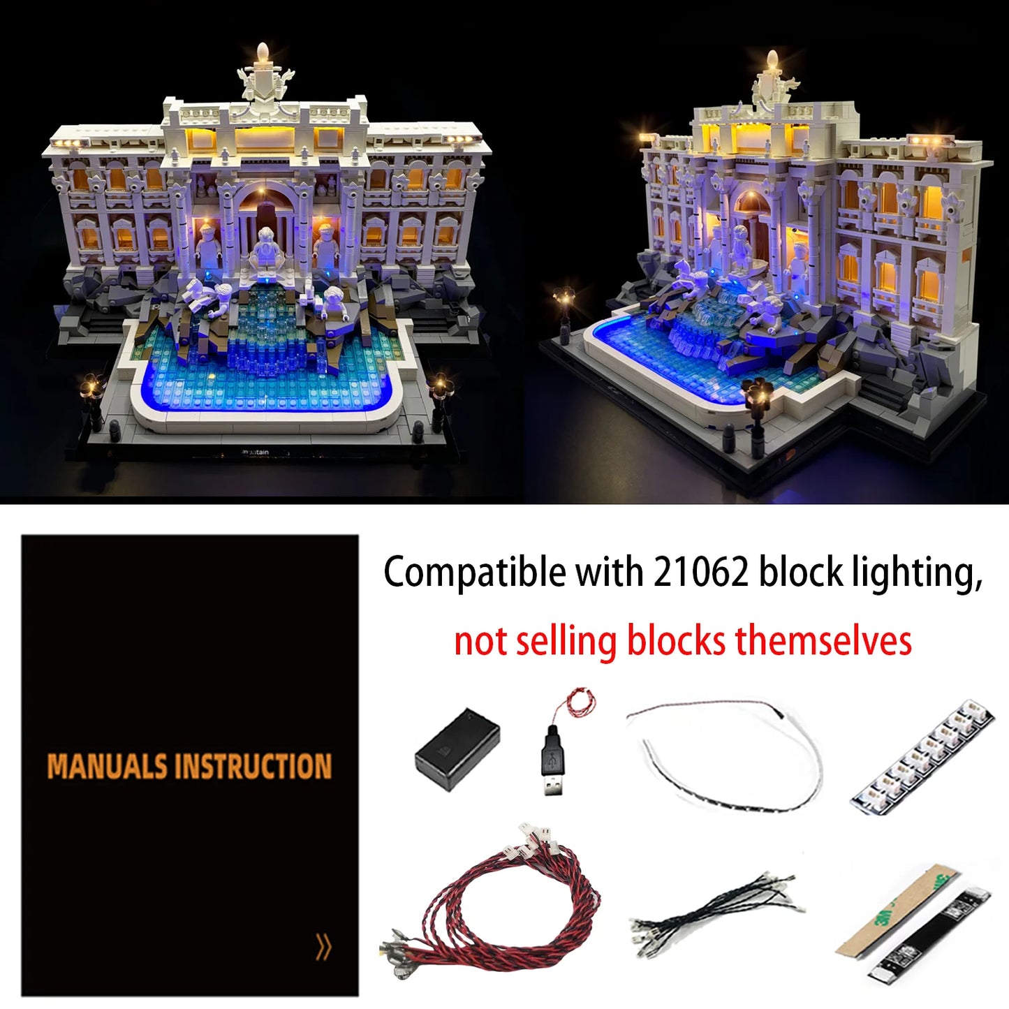 21062 Trevi Fountain Light Kit