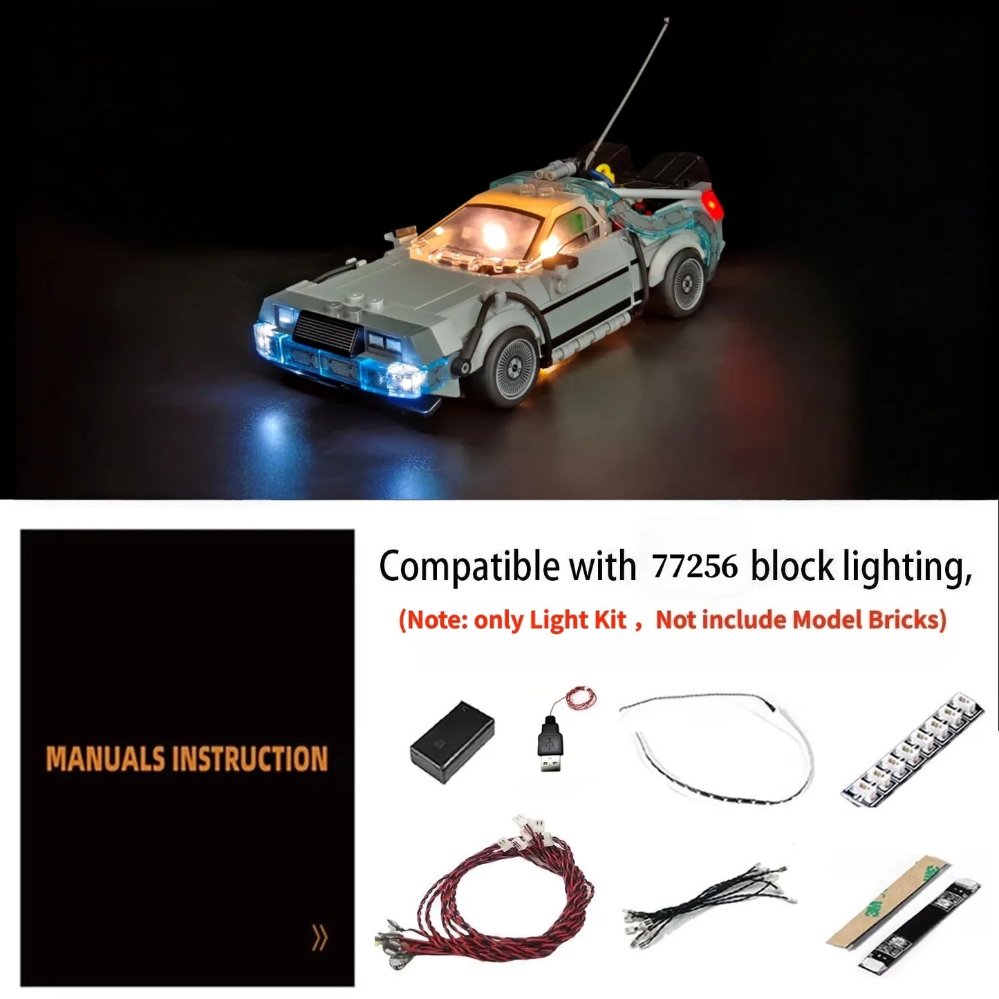 77256 Back to the Future Time Machine Light Kit