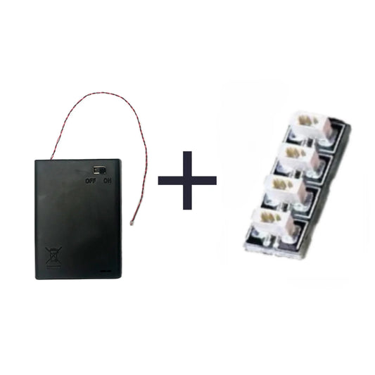 7-Piece Battery Box & Expansion Board Combo for LED Kits