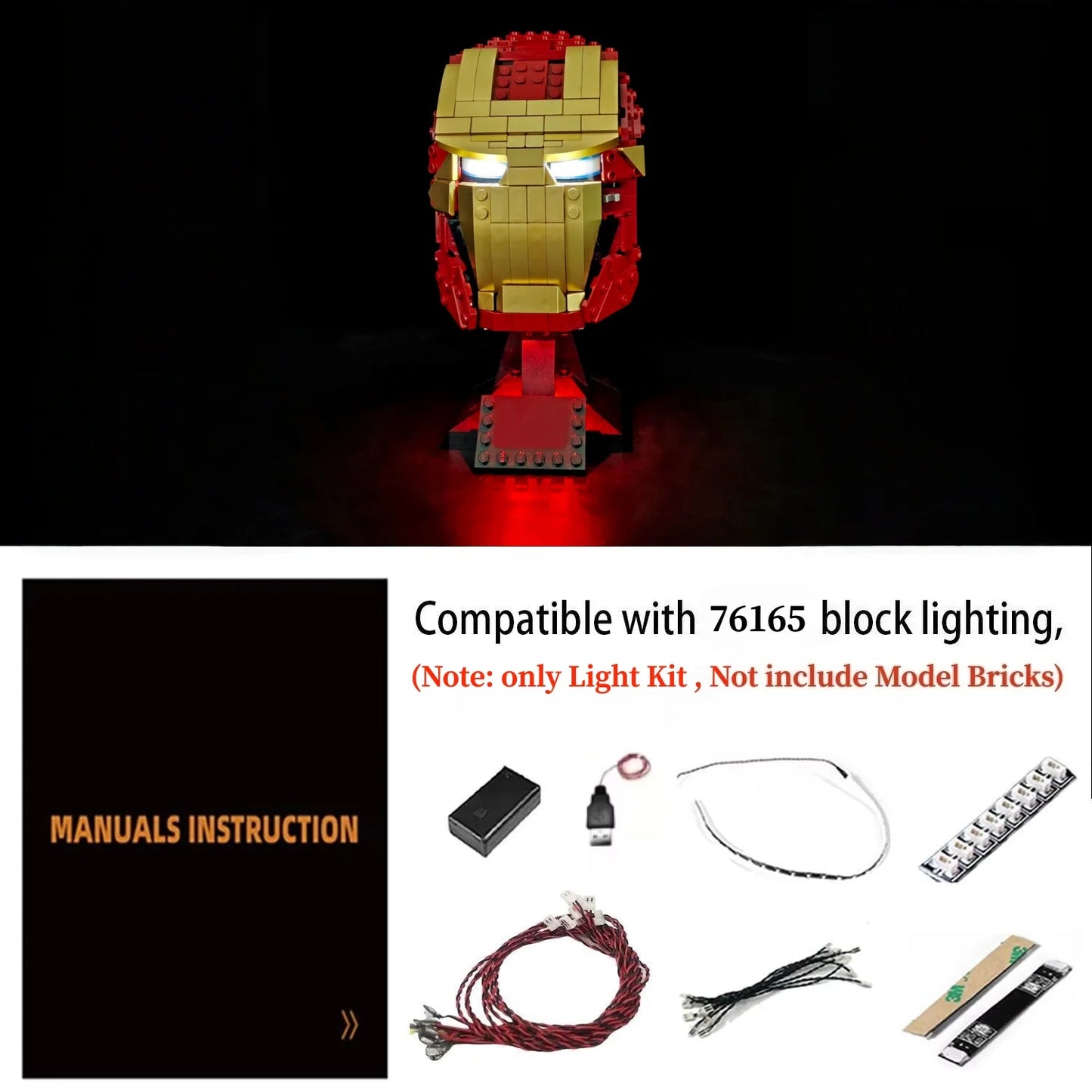 76165 Iron Man Helmet Light Kit