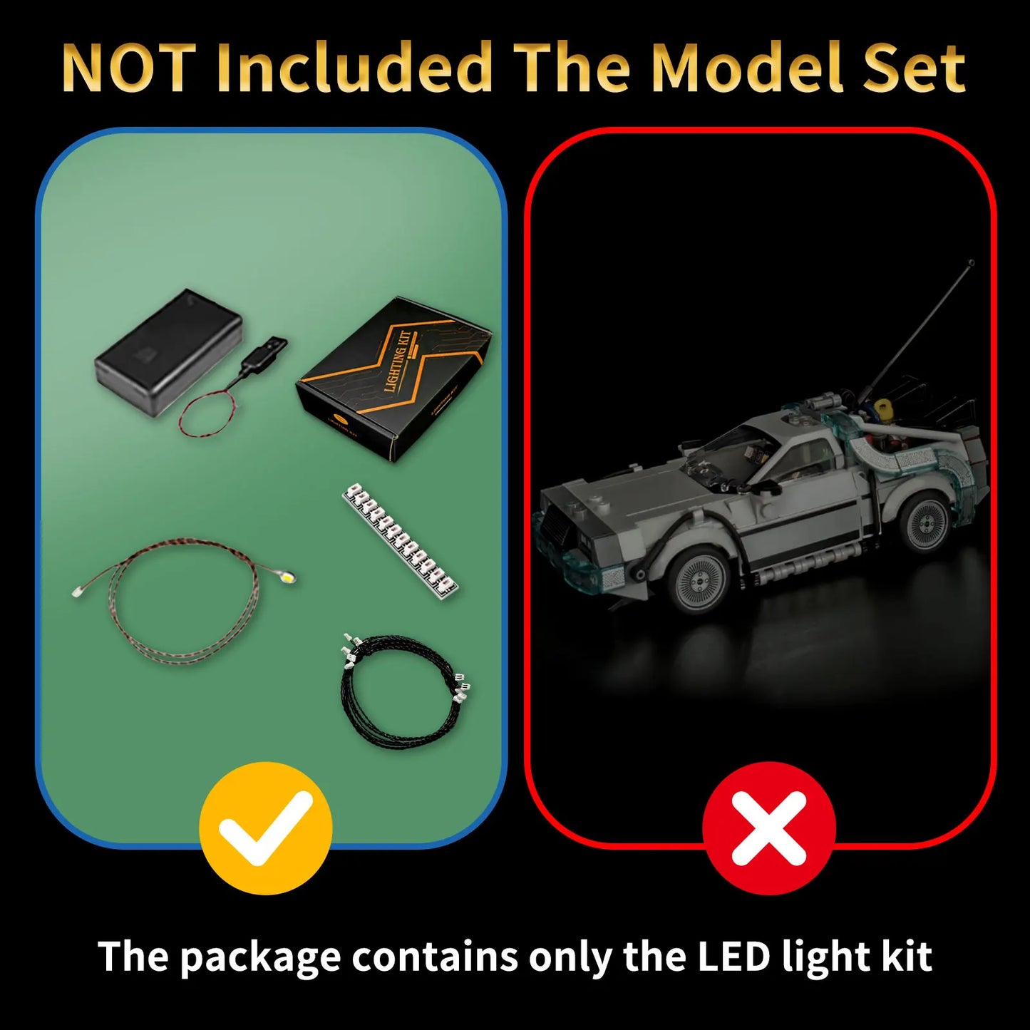 77256 Back to the Future Time Machine Light Kit