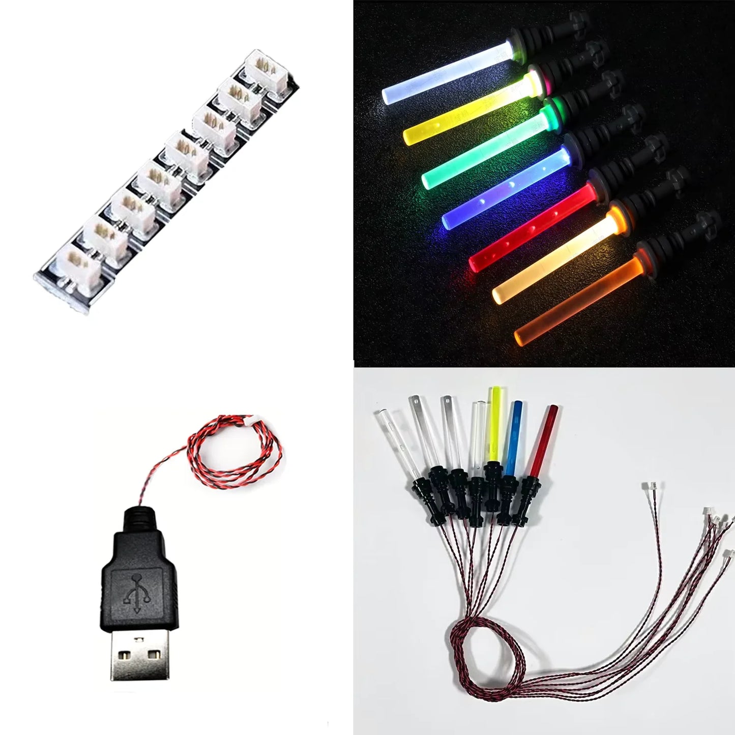 Lightsaber Mini Figures Accessories (7pcs)