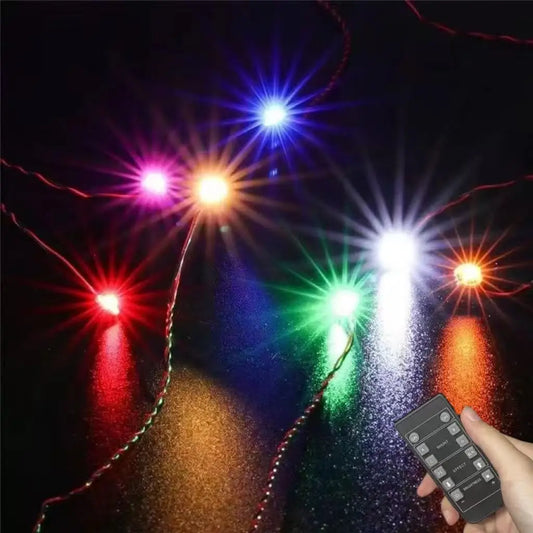 1x1 Round LED Building Block Light Kit (10pcs) Remote Control