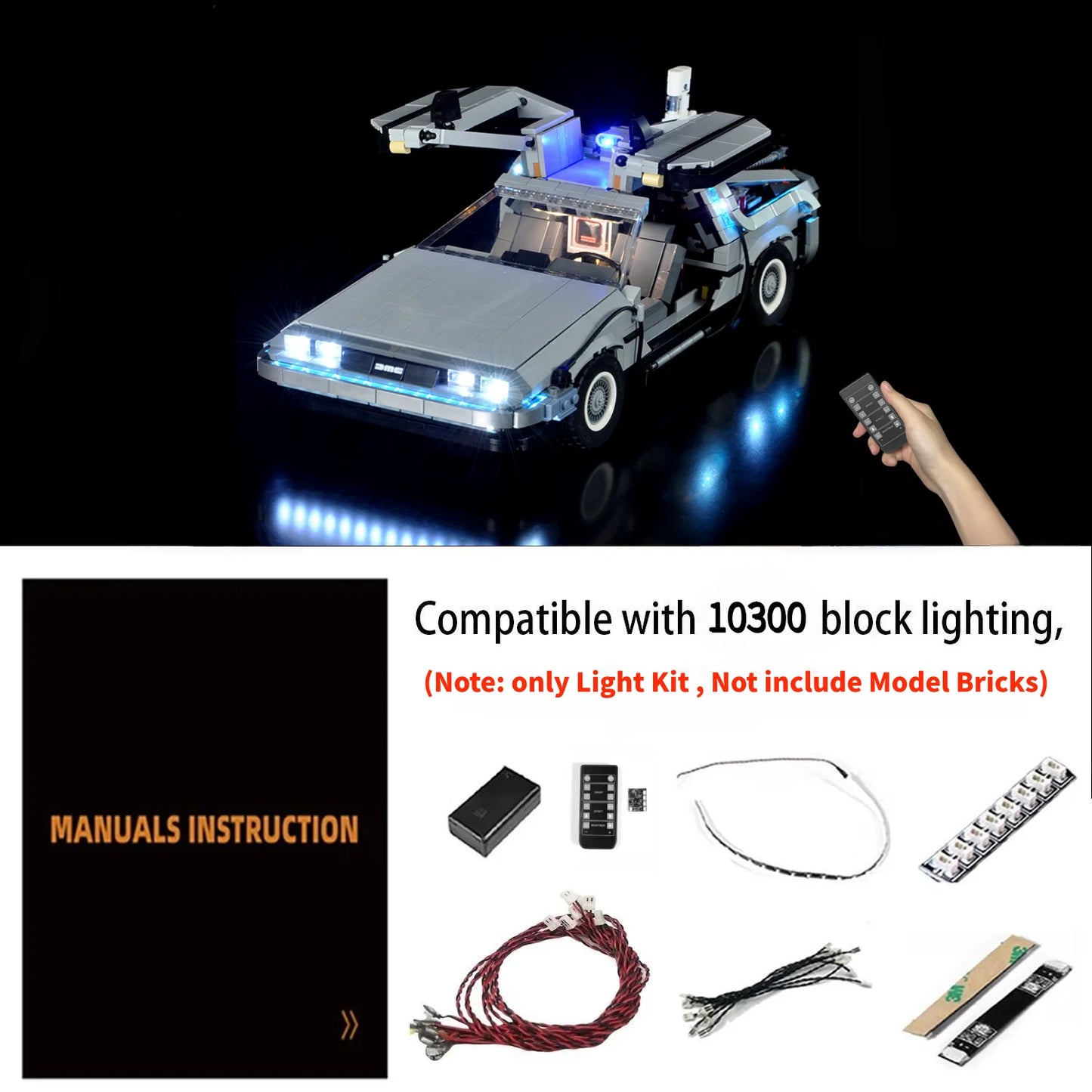 10300 Back to the Future Time Machine Light Kit