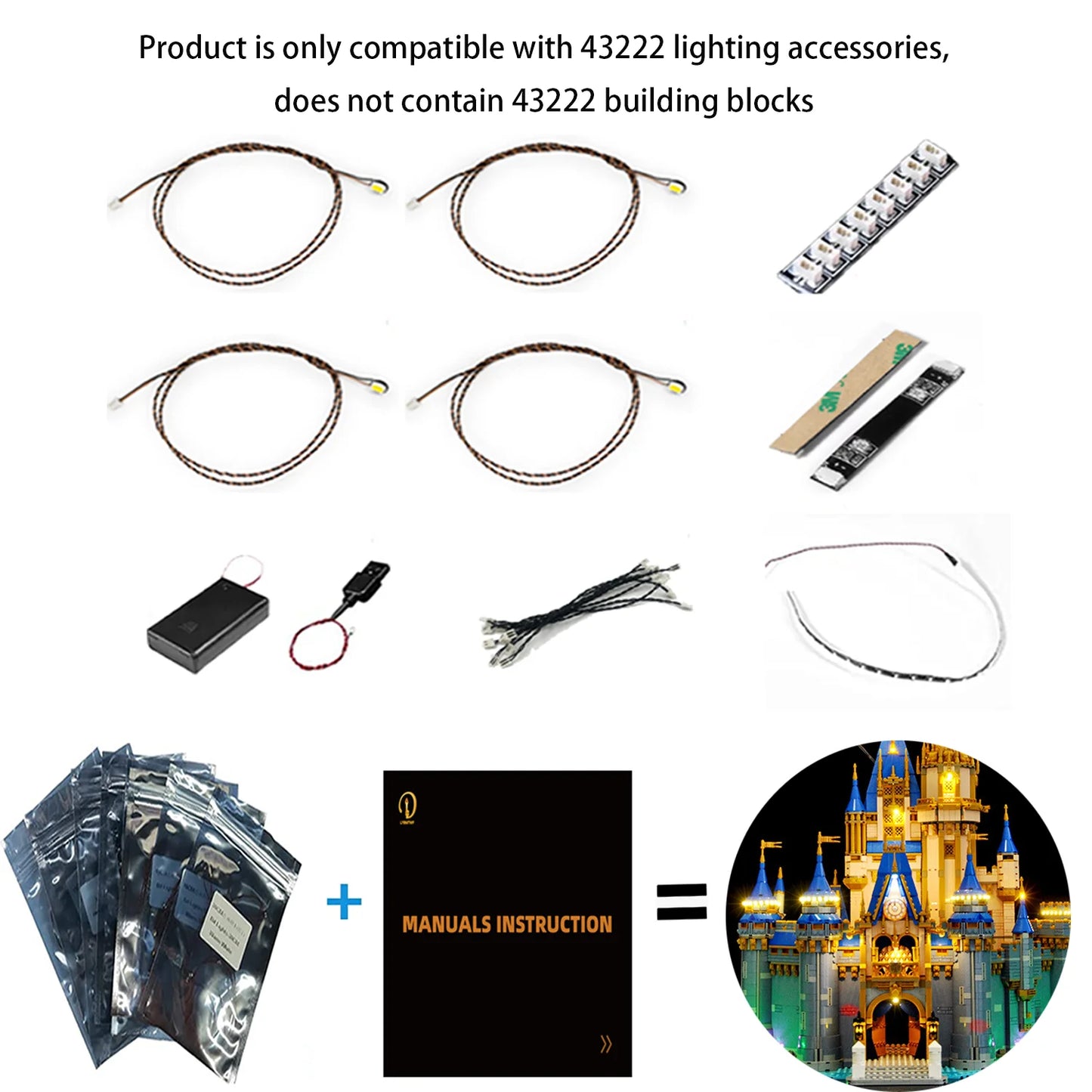 43222 Disney Princess Castle Light Kit