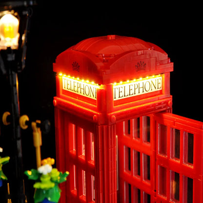 21347 Red London Telephone Box Light Kit