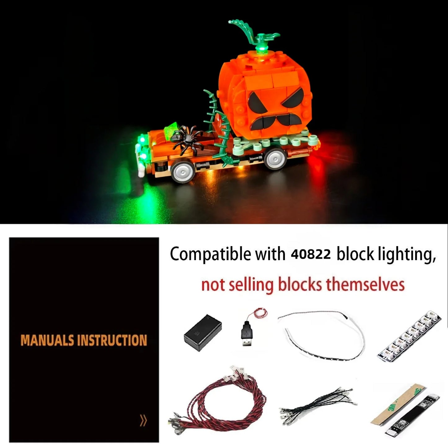 40822 Jack-O'-Lantern Pickup Truck Light Kit