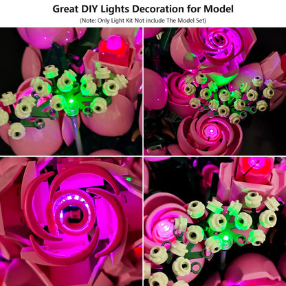 10374 Pink Rose Bouquet Light Kit