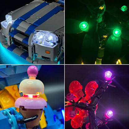 10 PCS Colorful LED Lighting Kit (Remote Control)