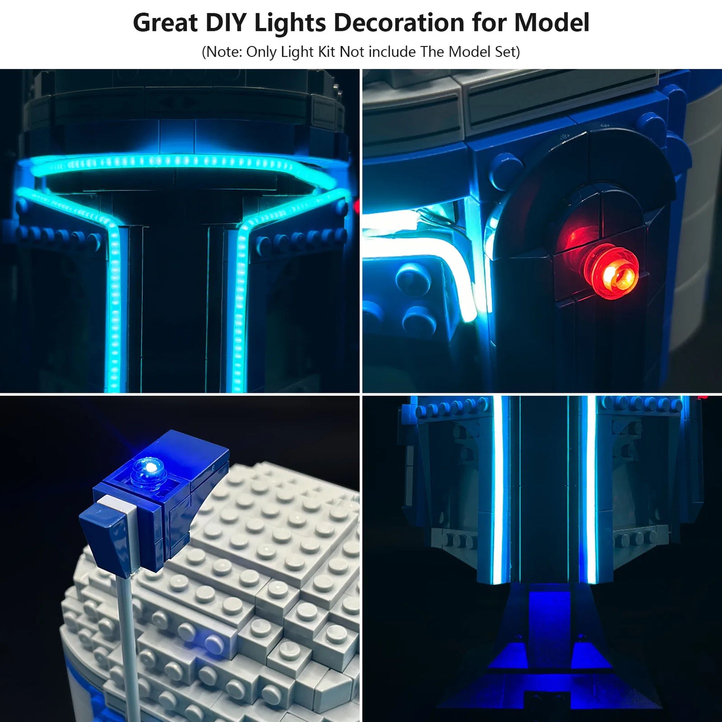 75408 Jango Fett Helmet Light Kit