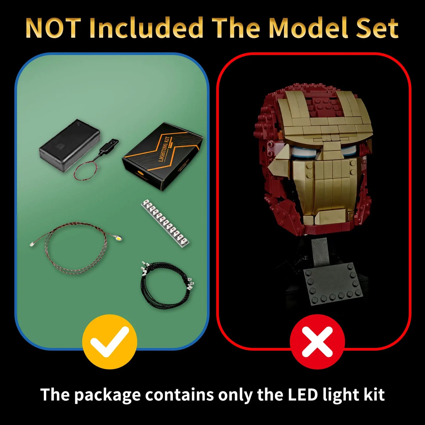 76165 Iron Man Helmet Light Kit