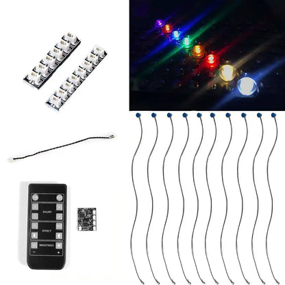 1x1 Round LED Building Block Light Kit (10pcs) Remote Control