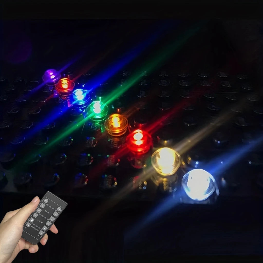 10 PCS Colorful LED Lighting Kit (Remote Control)