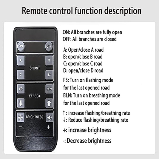 LED Light Accessories Shunt Module+Remote Control Can Wirelessly Control The Light Assembly for Applicable To Building Block