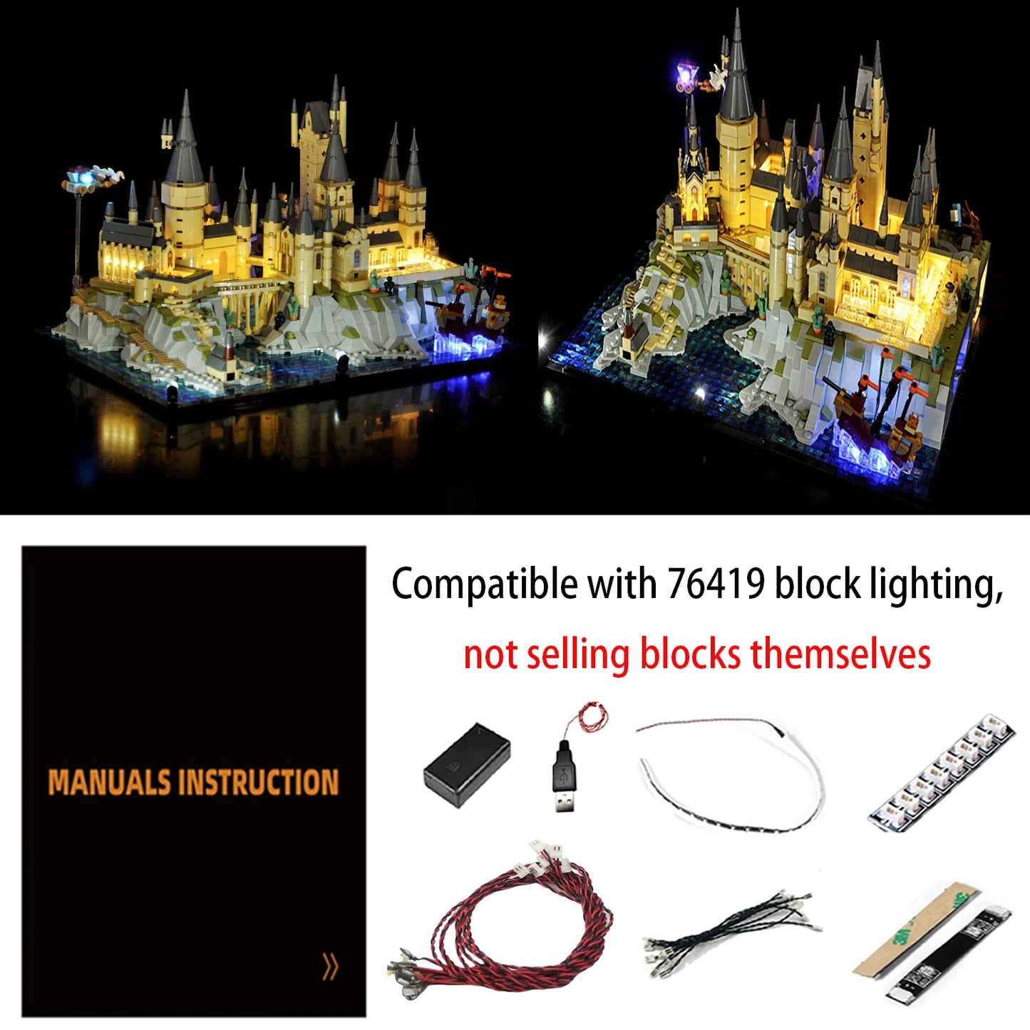 76419 Hogwarts Castle and Grounds Light Kit