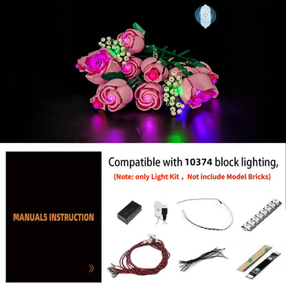 10374 Pink Rose Bouquet Light Kit
