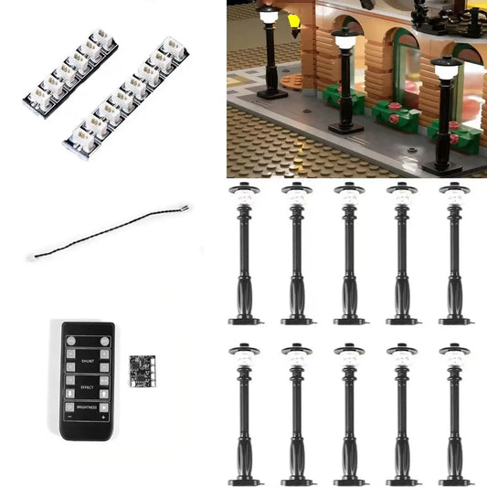 LED City Street Lamp (10pcs) Remote Control