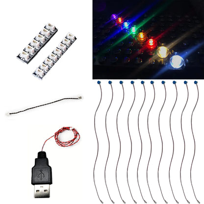 1x1 Round LED Building Block Light Kit (10pcs)