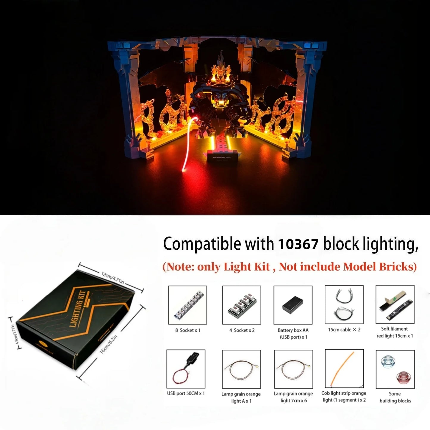 10367 Balrog's Book Nook Light Kit