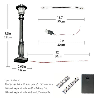 LED City Street Lamp (10pcs)