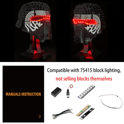 75415 Kylo Ren Helmet Light Kit