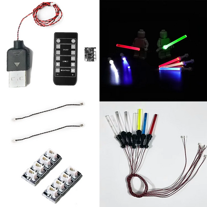 Lightsaber Mini Figures Accessories (7pcs)