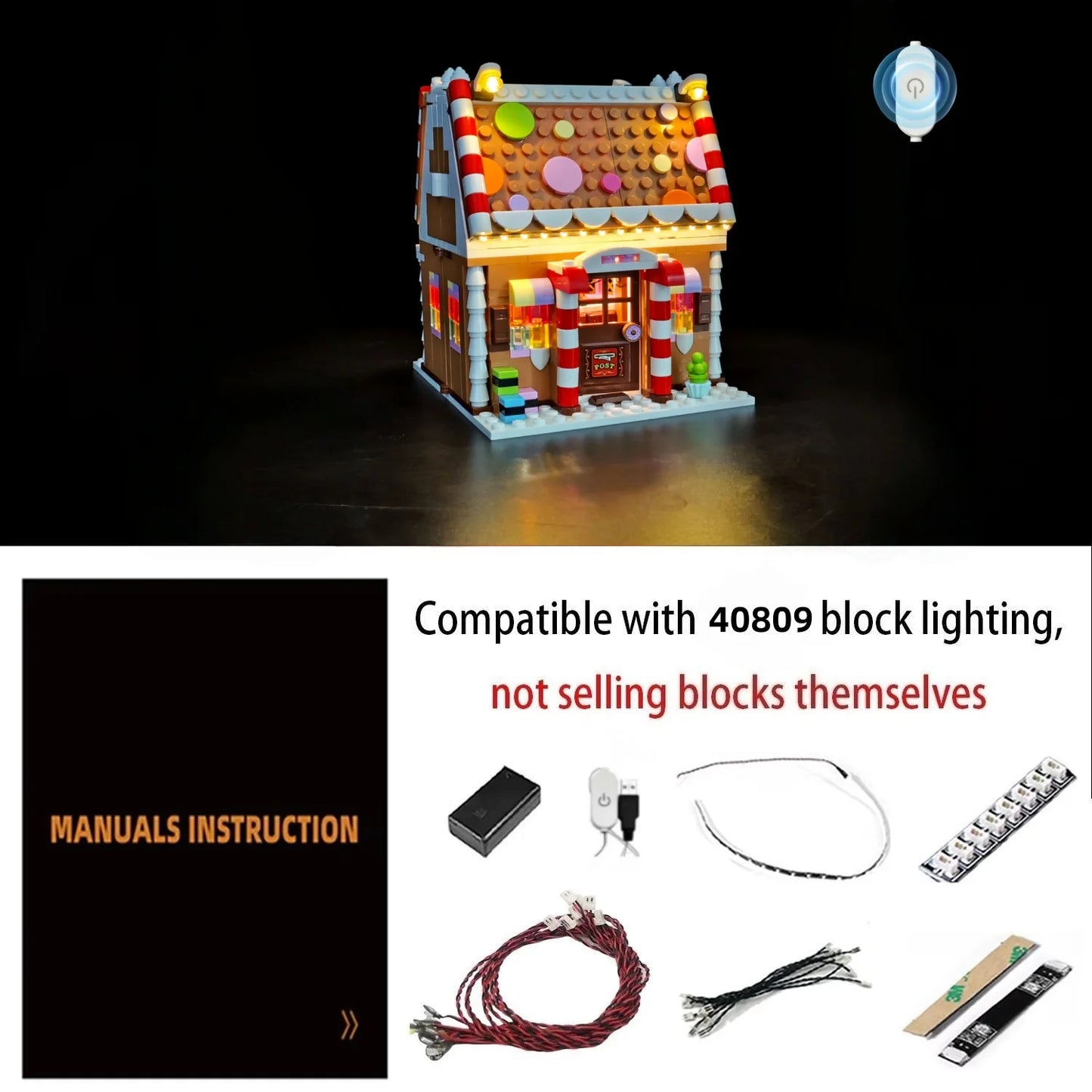 40809 Gingerbread House Light Kit