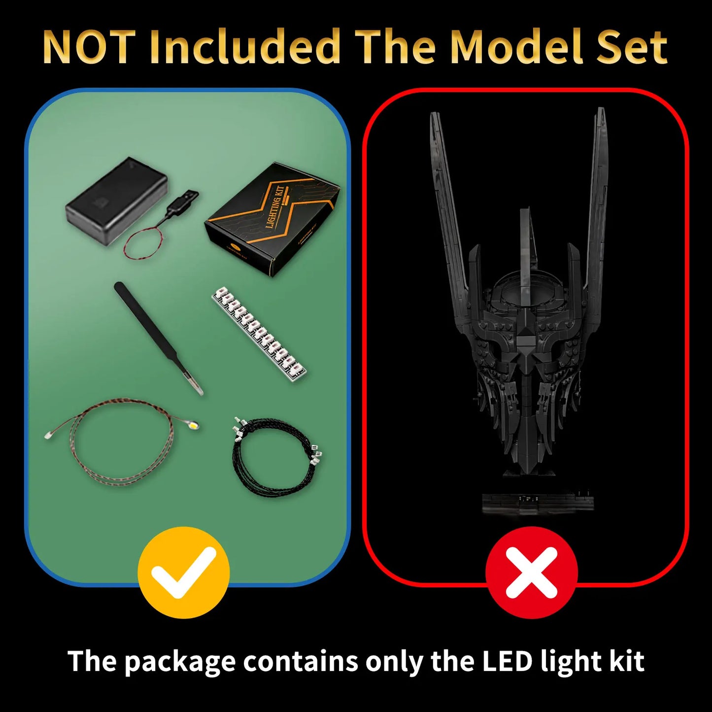 11373 Sauron's Helmet Light Kit