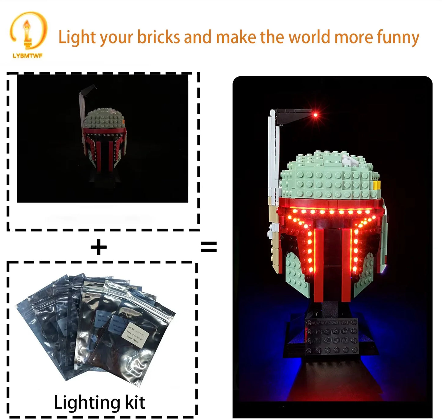 75277 Boba Fett Helmet Light Kit