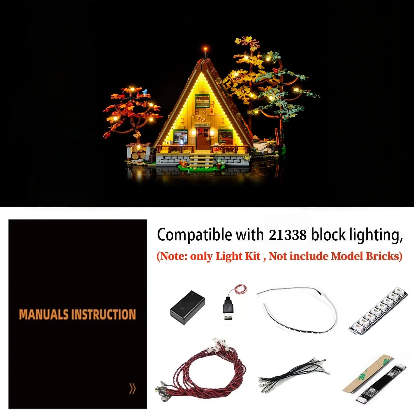 21338 A-Frame Cabin Light Kit
