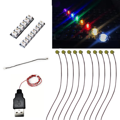 1x1 Round LED Building Block Light Kit (10pcs)