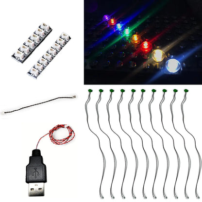 1x1 Round LED Building Block Light Kit (10pcs)