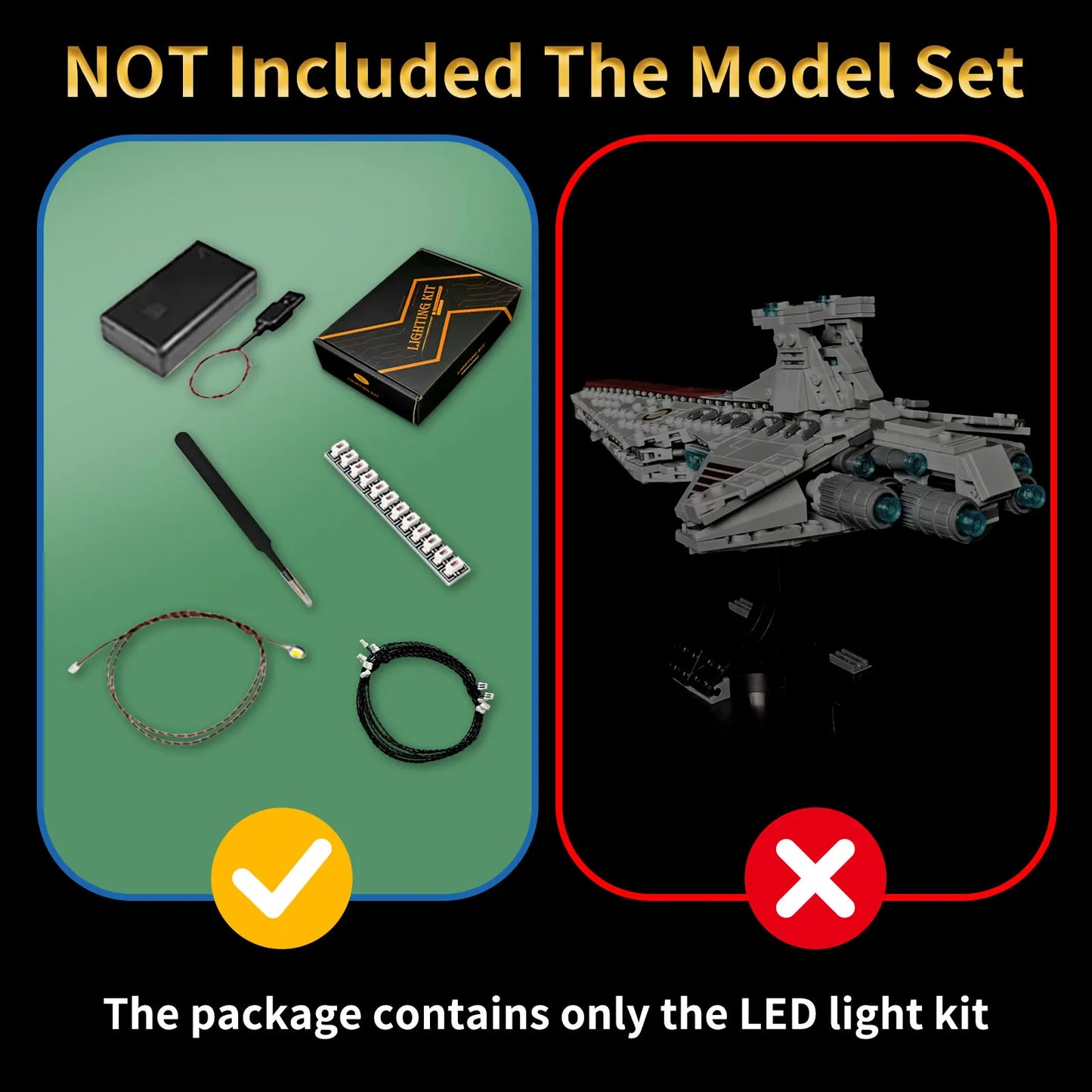 75441 Venator-Class Republic Attack Cruiser Light Kit