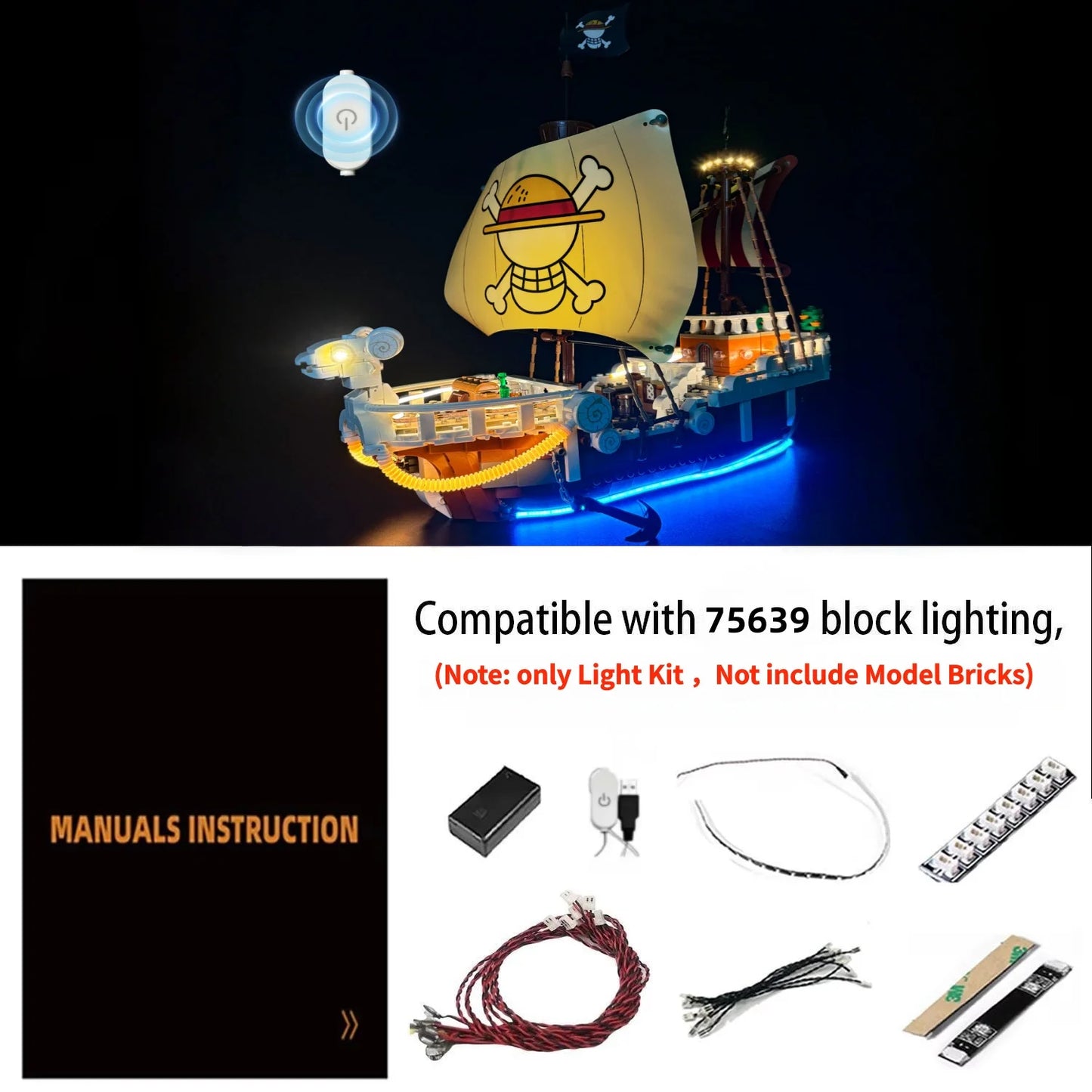 75639 Pirate Ship Light Kit