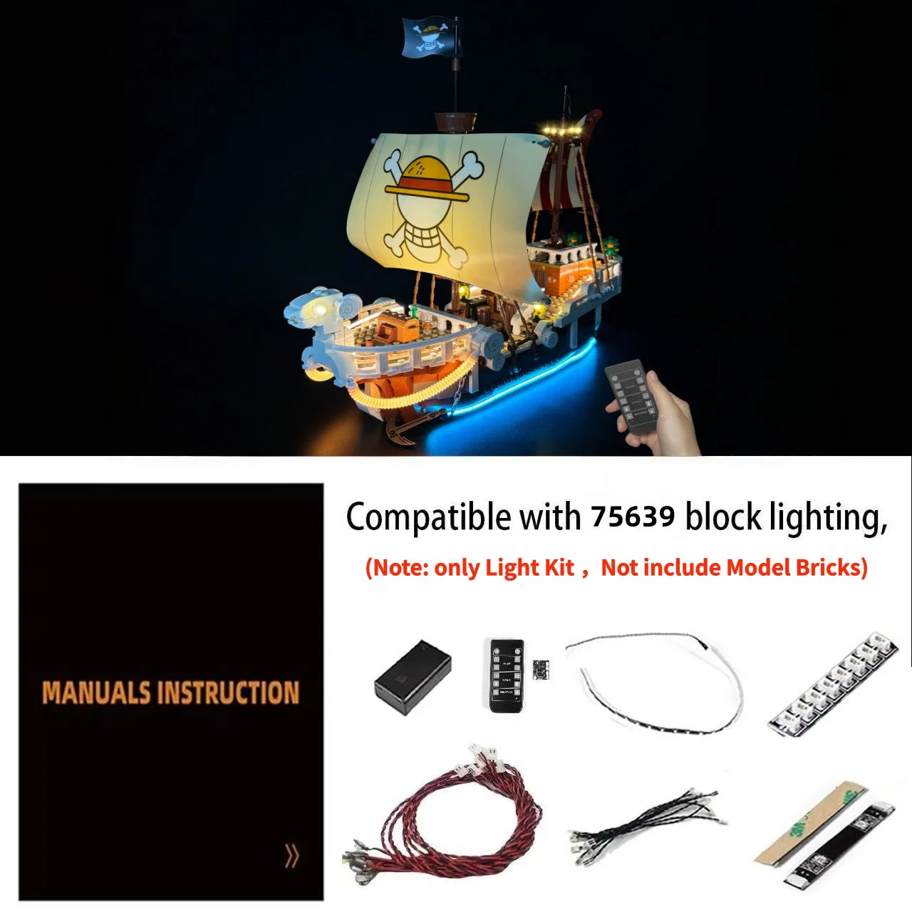 75639 Pirate Ship Light Kit